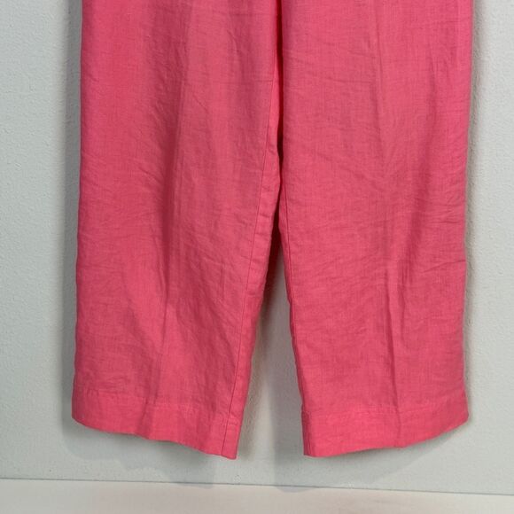 So Blue by Sigrid Olsen Pink Linen Pants 6 - Picture 3 of 9